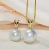 Pingente de Pérola em V 2025, Pingente de Colar Elegante Simples da Moda com uma Única Pérola, Luxo Acessível Fábrica de Colares de Alta Qualidade Atacado