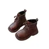 Botas de cuero para niños 2026 nuevo modelo botas estilo Martin para niños botas cortas estilo británico botas de cuero de moda para niñas con suelas suaves antideslizantes