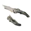 Cuchillo Plegable Nuevo Espejo de Lluvia Arrepentimiento Patrón de Erupción Zona Oscura Arma de Combate Cercano Modelo de Cuchillo Juguete de Niño Sin Afilar