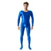 Mono Unisex de Talla Grande de Alta Elasticidad Liso de Cuerpo Completo Brillante Sedoso Aceitoso Sexy Transparente Europeo y Americano