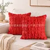 Funda de almohada Amazon transfronteriza, diseño de mariposa de felpa, funda de cojín para cabecera de cama, decoración de fiesta, funda de almohada textil para el hogar recomendada transfronteriza