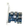 Placa expansora PCIE 1X1 para 4 placas de expansão PCI-E 1 para 4 placas adaptadoras PCIE para 4 placas de vídeo PCIE