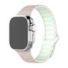 Adecuado para Correa de Apple Watch Iwatch Silicona Magnética Tres Cuentas Bicolor ApplewatchS10 Generación Correa de Reloj Deportivo