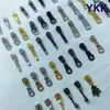 Cremallera Ykk No. Cremallera de 3 Dientes Metálicos con Deslizador de Bloqueo Automático para Bolsas, Bolsillos y Ropa, con Deslizador Antideslizante