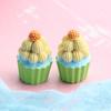 Nuevo llavero con pegatina para refrigerador de cupcakes de resina con comida grande, accesorios de bricolaje, mini adornos de cocina