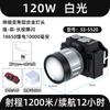 Comercio exterior transfronterizo de faros telescópicos de largo alcance con luz láser potente, tapa de lámpara ABS, carga USB tipo C