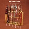 Arma de Robo Largo Rodeando Espada Ancha Maestro Lobo Arma Larga Sombra Roja Espada Demonio Robando Brasa Liao Tai Dao Modelo de Aleación Set de Juguetes