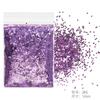 Unhas glitter ultra-fino glitter glitter pó lantejoulas 1mm terno roxo Nail Polish cola joias cross-border