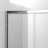 Cabina de Ducha de Acero Inoxidable con Marco Todo Incluido 304 Puerta de Vidrio para Baño Separación Seco y Húmedo
