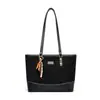 Bolso de Hombro Retro de Gran Capacidad para Mujer, Bolso de Mano Versátil Casual Personalizado, Bolso Tote Ligero de Lujo para Viajes, Bolso con Patrón de Rombo