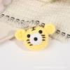 Linda cabeza de animal de dibujos animados hecha a mano de lana tejida a crochet diy cabeza de muñeca terminada llavero pasador diadema pequeños accesorios