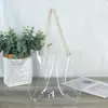 Bolsa de Mano Transparente de PVC Láser para Venta al por Mayor Bolsa de Embalaje de TPU de Plástico Bolsa de Regalo de Compras de Plástico Se Puede Imprimir con Logo