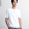 Camiseta de Tricô Masculina Manga Curta Estilo Retro Old Money Verão Tendência Gola Redonda Solta Macia Confortável Top para Homens