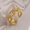 Anillo Europeo y Americano Transfronterizo de Diamante Completo para Mujer, Apertura de Circonita de Gama Alta de Nicho, Anillo Ajustable, No se Desvanece, Venta al por Mayor Versátil