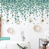Hojas de planta verde enredadera decoración de pared pegatinas de pared sala de estar dormitorio decoración pegatinas autoadhesivas colgante de hoja colgante