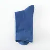 Meias Meias de Cano Médio Masculinas Outono e Inverno Cor Sólida Antibacterianas Absorventes de Suor Desodorantes Meias de Outono Meias Masculinas Pretas