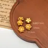 Contas Espaçadoras Grandes Tradicionais Banhadas a Ouro, Contas Soltas para Pulseiras de Miçangas DIY, Pingentes de Fio Vermelho e Acessórios para Joias