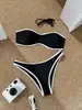 24 Europa y Estados Unidos nuevo traje de baño bikini sexy de contraste explosiones calientes comercio electrónico transfronterizo bikini en stock lote directo