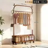 Perchero de pie para ropa perchero colgador de ropa para dormitorio perchero para habitación perchero colgador de ropa para el hogar estante de almacenamiento con marco cuadrado perchero para abrigos y sombreros