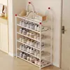 Zapatero sencillo para la entrada del hogar, solución de almacenamiento multicapa pequeña y estrecha, artículo más vendido de 2026, ideal para residencias estudiantiles y alquileres, almacenamiento de zapatos