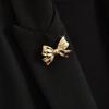 Broche de alta gama con lazo de metal directo de fábrica, ropa de otoño e invierno, lazo de Joker, accesorios de ramillete, suéter, venta al por mayor