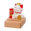 Soporte para Teléfono Gato de la Suerte Adorno Escritorio Oficina Decoración Regalo para Colegas Souvenir de Año Nuevo Soporte para Ver Series