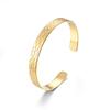Pulseira de metal nova moda simples transfronteiriça europeia e americana estilo ins elegante luz de luxo aço titânio pulseira pulseira para mulheres