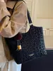 Yuezhi 2026 principios de otoño nueva moda bolso retro con estampado de leopardo, bolso de hombro para el trabajo, bolsa tote tipo cubo popular de venta caliente