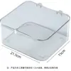 Caja de Almacenamiento de Escritorio con Tapa abatible, Caja de Almacenamiento Transparente de PET para Artículos Varios, Mascarillas Faciales y Labiales, Gran Capacidad con Tapa