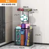 Cesta de Almacenamiento para Esterillas de Yoga, Estante de Almacenamiento para Equipos Deportivos y de Fitness en Casa, Estante de Almacenamiento Doméstico para Rellenar Espacios para Bádminton y Baloncesto