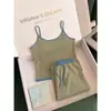 Pijama casual a rayas de bloques de color para mujer, pantalones de tirantes elásticos de cintura alta cómodos para otoño, adecuados para usar en casa y se pueden usar afuera, conjunto de ropa para el hogar