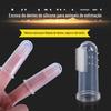 Escova de Dedo de Silicone para Gatos e Cachorros em Estoque, Ferramenta de Limpeza Bucal para Animais de Estimação