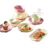 Tigela de Mesa Criativa Tipo Leite de Chaozhou Novo Conjunto de Tigela e Prato de Cerâmica Doméstica com Cor Sob Esmalte Atacado Utensílios de Mesa de Cerâmica