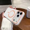 Adecuado para Apple 18Promax Funda de Teléfono Magnética con Sensación de Piel Círculo Fino iPhone16E Mate Anticaída 17Air Funda Suave