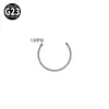 Herrajes de herradura de titanio G23 transfronterizos Dientes internos en forma de T Clavo para labio Clavo para ceja Rosca externa Barra recta en forma de U Clavo para lengua Clavo para pezón Partes básicas