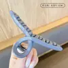 Pinza para el cabello de lujo de alta gama en color marrón, tamaño grande nuevo para cabello grueso, pinza de tiburón para recogidos en la parte posterior de la cabeza, accesorio para el cabello de uso diario