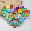 Serie Guangxi Cascada Huashan de Chongzuo Fortaleza Fuerte de la Frontera Imán para Refrigerador Souvenir Turístico Cultural y Creativo Pegatina Magnética