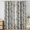 Nuevas cortinas opacas americanas con anillos de hierro para sala de estar, balcón, dormitorio, cortinas para cortinas terminadas transfronterizas