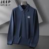 JEEP SPIRIT 24 Otoño Nueva Sudadera para Hombre Versátil Casual Top Bordado Moda Camisa POLO