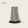 Moda Otoño 2025 Versátil Ropa Infantil Nueva Pantalones Acampanados para Niñas Pantalones Infantiles Casuales Otoño Leggings de Encaje