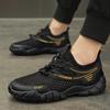 Zapatos de Verano para Hombre 2024 Zapatos de Malla Hueca Ojo Grande Zapatos Deportivos Transpirables para Correr Zapatos Casuales sin Cordones