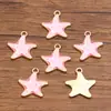 5 Tipos de Acessórios para Joias de Liga DIY Charme com Gotejamento de Ouro Kc Animal Marinho Tubarão Estrela do Mar Água-viva Cavalo-marinho Pingente