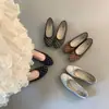 Zapatos Mary Jane Planos de Lazo con Puntos para Mujer 2026 Primavera Nuevos Zapatos de Ballet Planos sin Cordones de Suela Suave