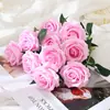 Buquê Bola Bobo da Moda, Rosa Artificial Curta Decoração Criativa para Mesa, Decoração de Flor Artificial, Flor Artificial DIY
