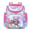 Mochila escolar transfronteiriça para alunos do ensino fundamental de 3 a 7 anos, mochila russa infantil 3D de casca rígida para comércio exterior
