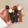 Ligas para el pelo de cordón de teléfono para niñas, estilo retro y minimalista, elegantes accesorios para el cabello, nueva colección 2026, ligas de burbujas para coletas
