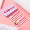 Set de 7 Brochas de Maquillaje, Brocha para Rubor, Brocha para Sombras de Ojos, Set de Brochas en Caja de Hierro, Set de 7 Piezas de Brochas, Herramientas de Maquillaje para Principiantes