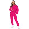 Ropa de Otoño e Invierno Europea y Americana Transfronteriza Sudadera con Cuello Redondo Estampada Traje de Pantalón Moda Casual para Mujer Sudadera de Manga Larga Traje Stock Disponible
