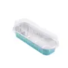 Caja para llevar de 200 ml, caja cuadrada de papel de aluminio, molde para hornear, taza para pudín a color, caja de papel de estaño, caja para almuerzo de sushi de durián
