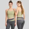 Nuevo Traje de Yoga Juyitang con Tirantes Finos y Almohadillas en el Pecho para Mujer, Sensación de Segunda Piel, Sin Costuras, Fitness Deportivo, Set de Yoga Levantador de Glúteos
